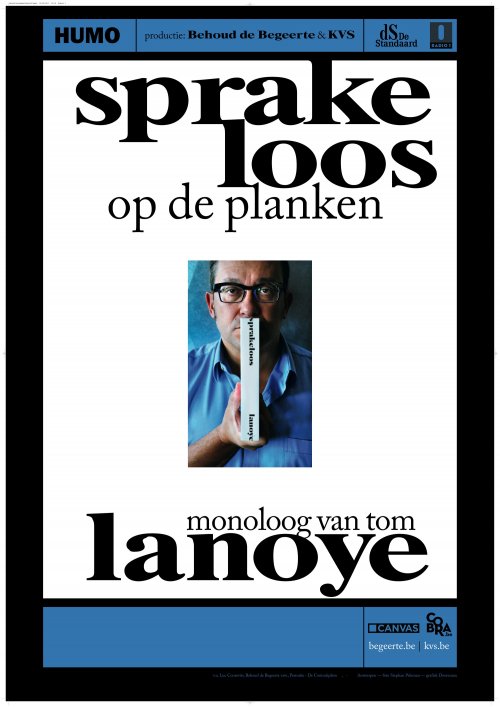 Affiche Sprakeloos op de planken 