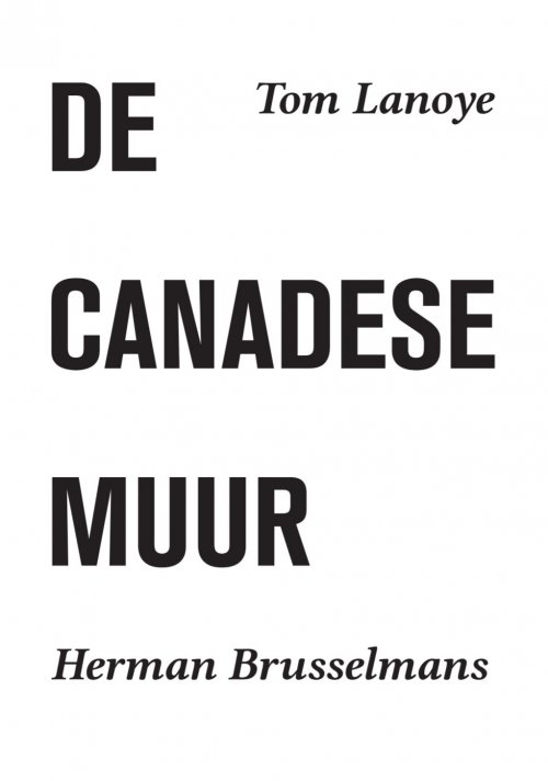 Beeld De Canadese muur